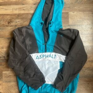 Asphalt Men’s Teal and Gray Jacket